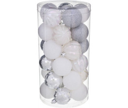 set-30-boules-de-noel-60mm-argent-blanc